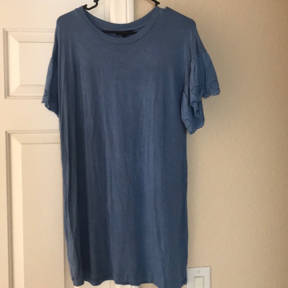 Blue T-shirt Dress - Picture 1 of 2